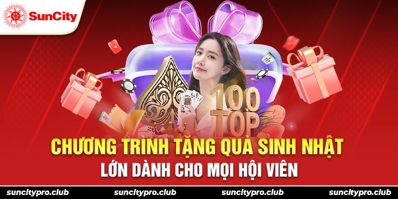 Chương trình tặng quà sinh nhật lớn dành cho mọi hội viên